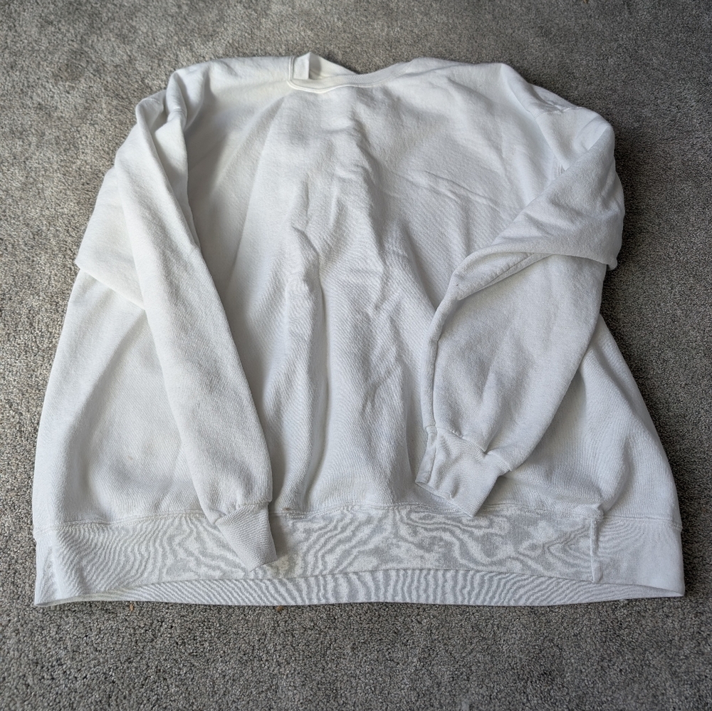Hanes White Sweatshirt